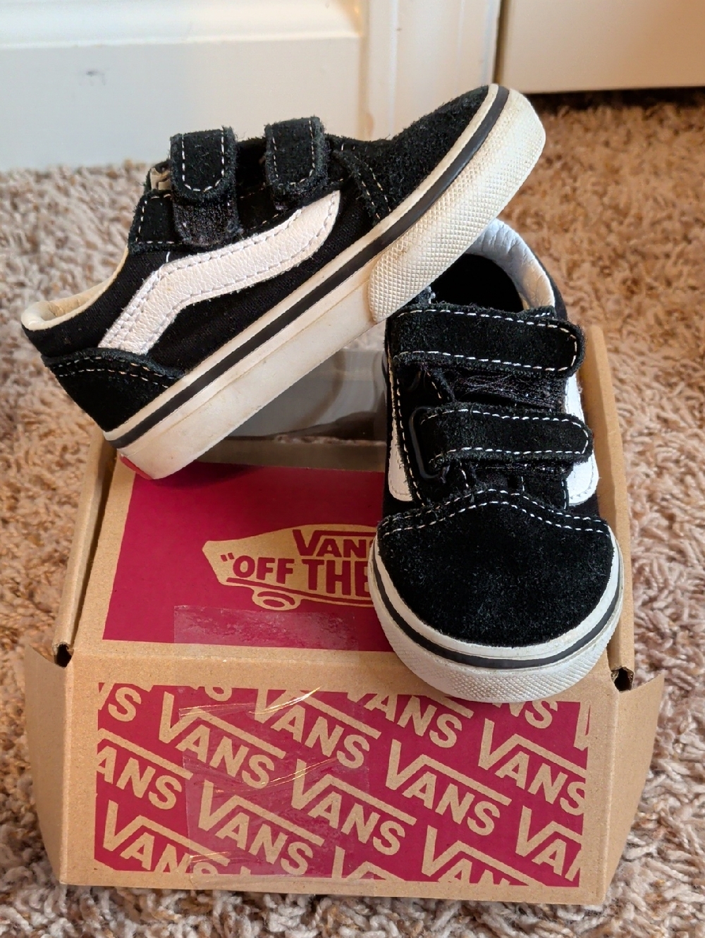 Vans Velcro Shoes Size 5 Toddler